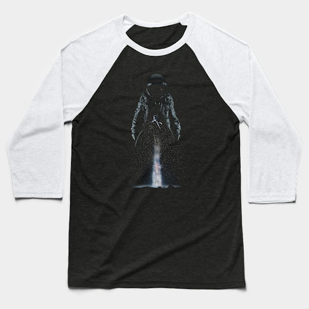 Astronaut Space Baseball T-Shirt by maxha